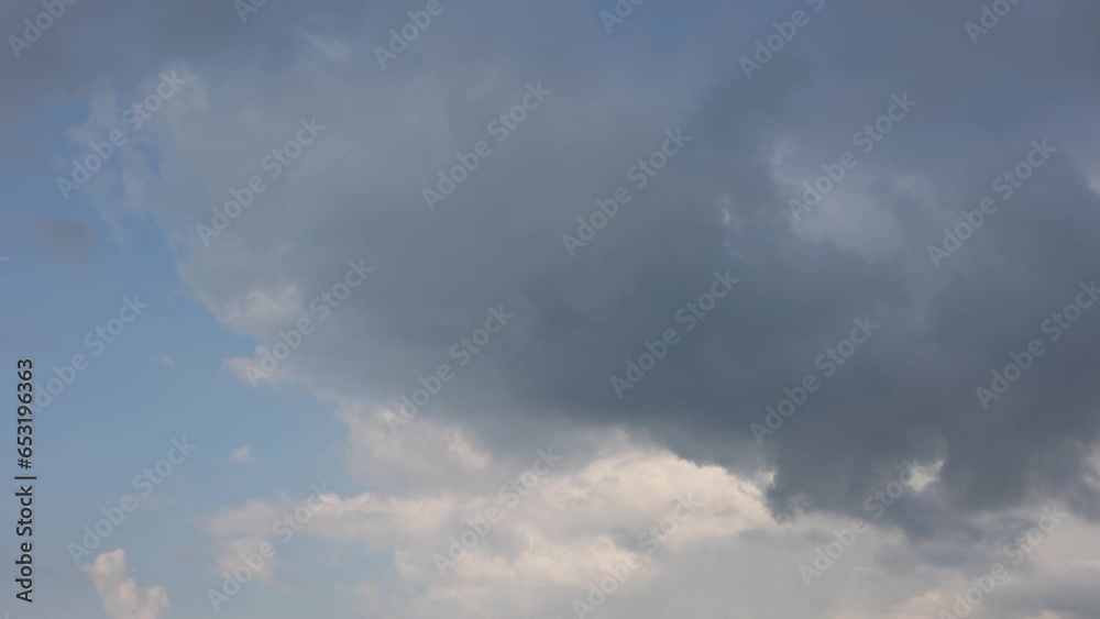 Blue sky. Beautiful Cumulus clouds flying across the sky, Beautiful natural clouds move quickly across the sky, deep blue sky Blue sky. Beautiful Cumulus clouds flying across the sky, Beautiful natural clouds move quickly across the sky, deep blue sky