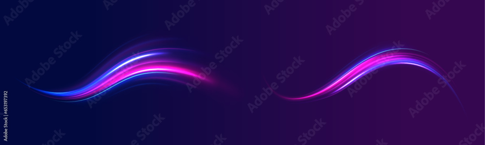Horizontal speed lines connection vector background. Futuristic dynamic motion technology blue glowing lines air flow effect. Horizontal speed lines connection vector background. Futuristic dynamic motion technology blue glowing lines air flow effect.