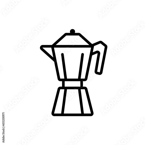 coffee espresso maker icon, outline black