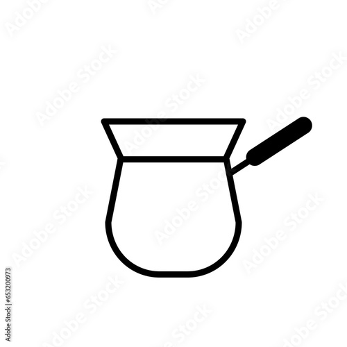 coffee, espresso maker icon, outline black