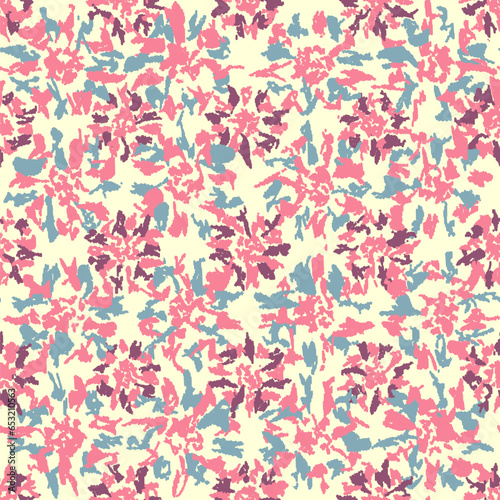Seamless abstract pattern with floral ornament 