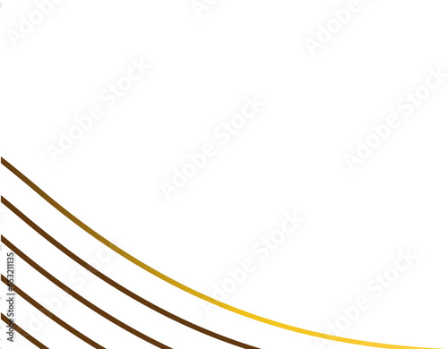 abstract golden line ornament