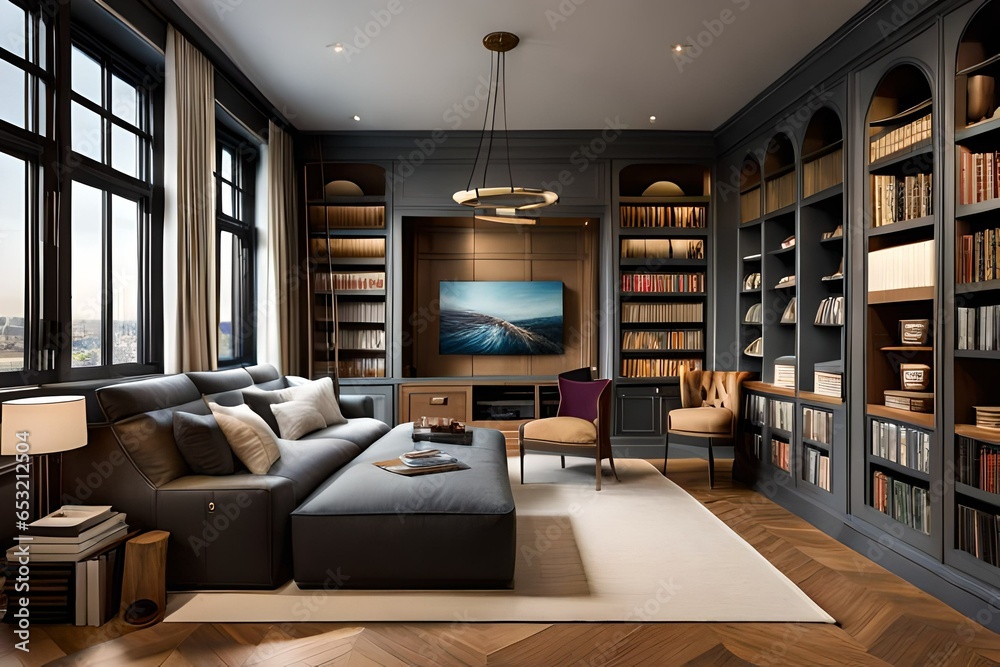 Fototapeta premium living room interior