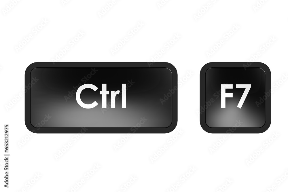 Keyboard shortcut with control and F7 button Keyboard shortcut with control and F7 button