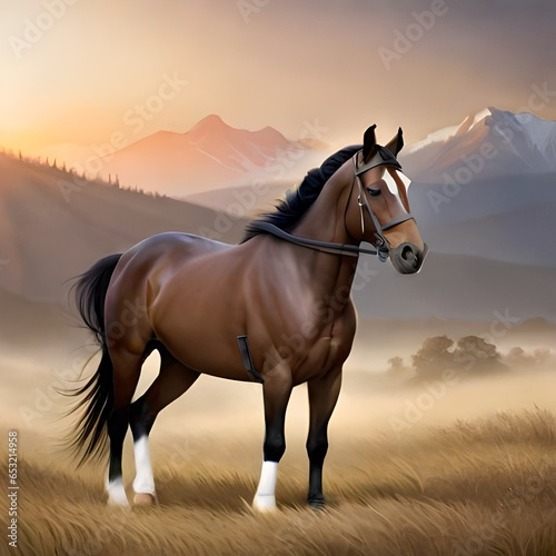 horse in sunset © Everko