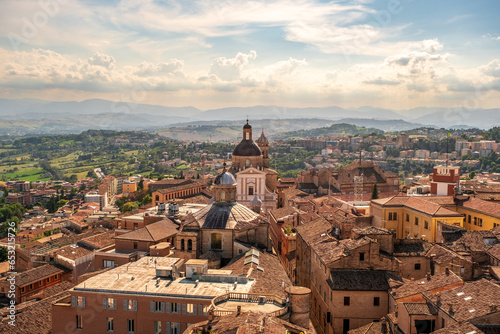 Fototapeta Naklejka Na Ścianę i Meble -  Macerata old town, city centre, Marche region, Italy