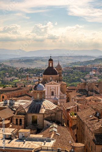 Fototapeta Naklejka Na Ścianę i Meble -  Macerata old town, city centre, Marche region, Italy