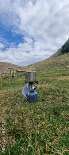 Passeggiata in montagna in solitaria