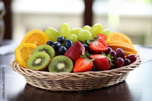 Fototapeta Naklejka Na Ścianę i Meble -  low glycemic fruits in a fruit basket