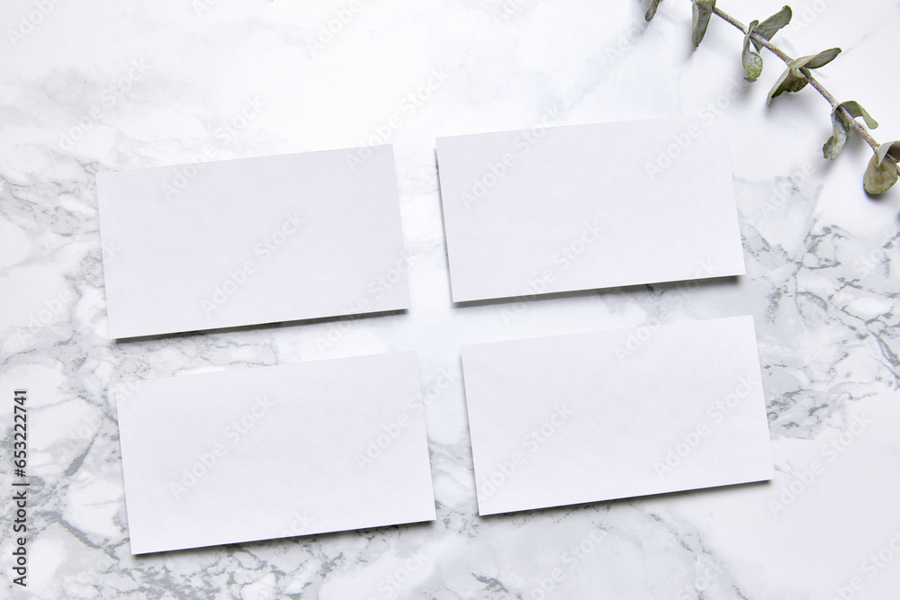 Modern business card mockup template with copy space. Design presentation layouts for corporate identity, advertising, personal, stationery on marble background. Modern business card mockup template with copy space. Design presentation layouts for corporate identity, advertising, personal, stationery on marble background.