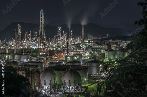 JXTGエネルギー和歌山製油所の夜景(2023年9月)