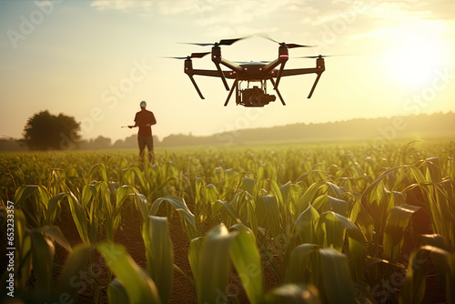 Crop plans taken by drones, precision and efficiency of modern agricultural practices