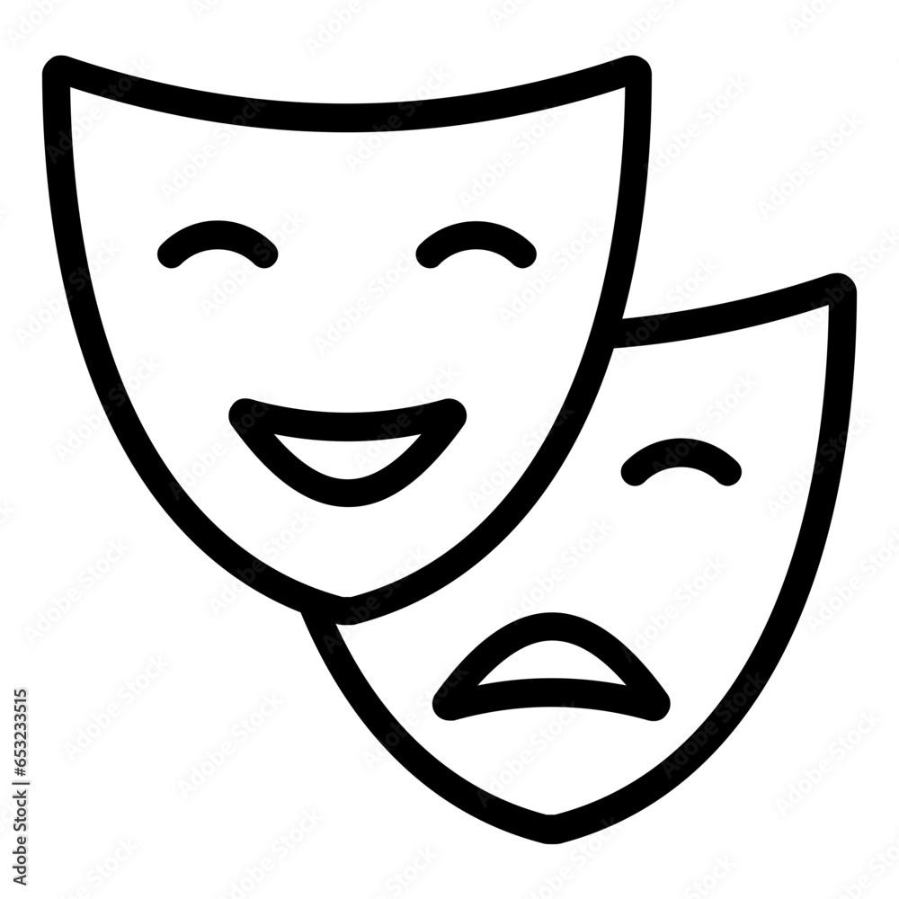 theater mask icon theater mask icon