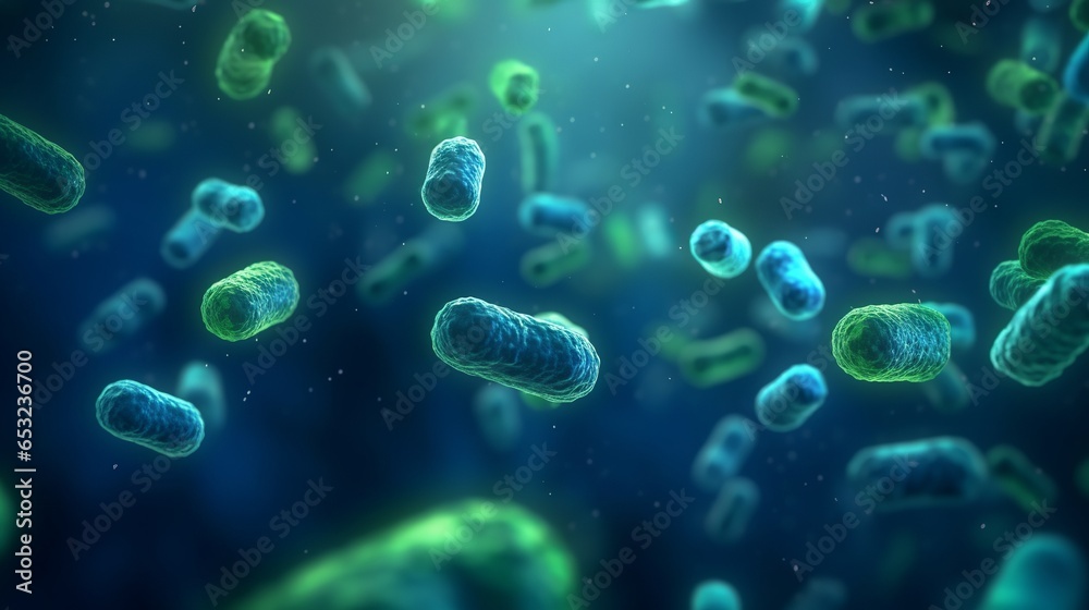 Close up of Probiotics Bacteria Close up of Probiotics Bacteria