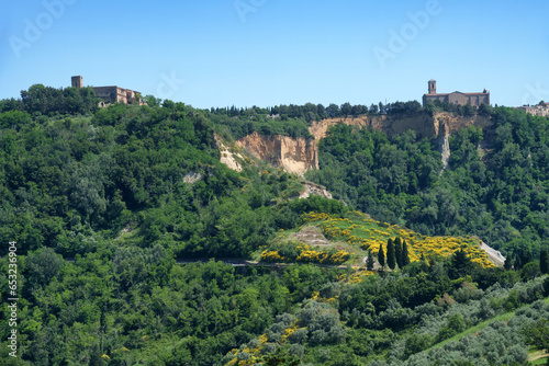 Country landscape near Volterra, Tuscany photo