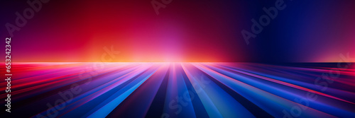 A futuristic abstract background made of a series of parallel lines that converge towards the vanishing point. The lines are of varying colors, from white to blue, and create a sense of depth and pers