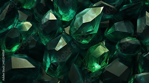 vibrant emerald green gemstone texture background - luxurious green emerald wallpaper for design projects - gemstones textures backdrop series