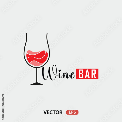 WineBar logotype vector design