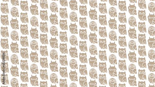 seamless owl pattern