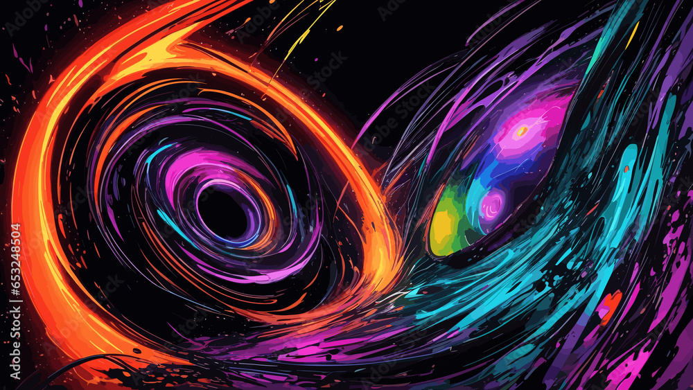 Smears splash art black hole/cyclone effect background. Can be use as web banner, desktop wallpaper, print design. Smears splash art black hole/cyclone effect background. Can be use as web banner, desktop wallpaper, print design.