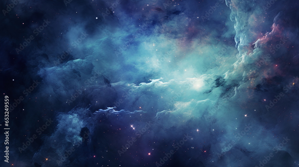 space background realistic background blue sky with stars
