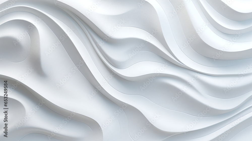 wavy pattern paper background white color bas relief