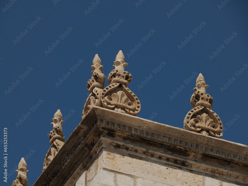detail of old building in Dubrovnik - Croatia medieval town