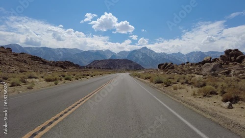 Wallpaper Mural Mt Whitney Portal Road Driving Plate Ascend 04 Multi Camera Front View Driving Plate Sierra Nevada Mts California USA Torontodigital.ca