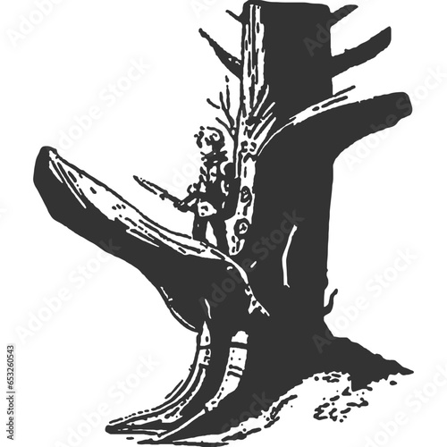 Questioning Existence Vintage Illustration Vector