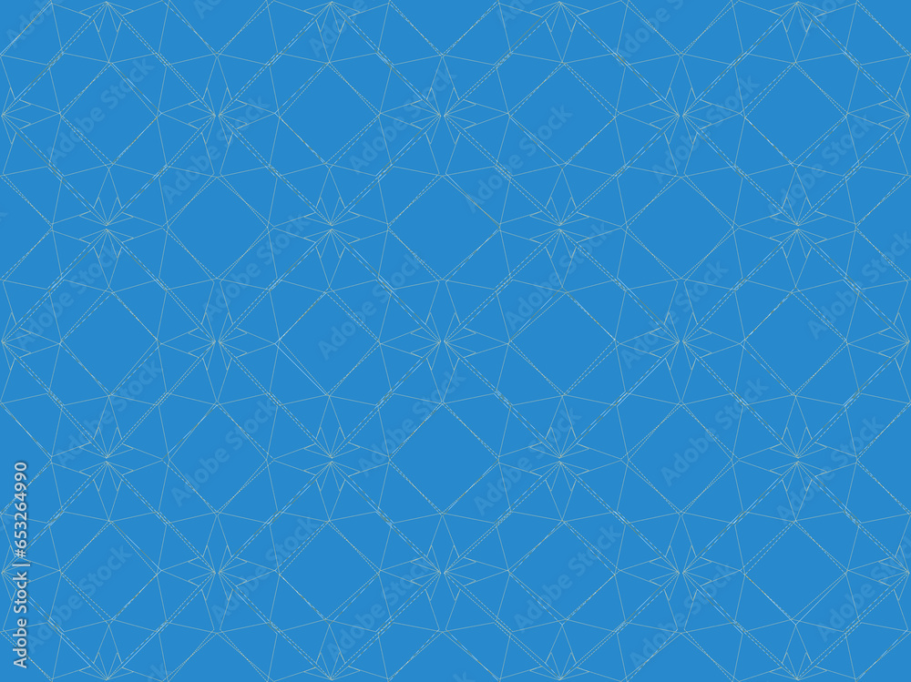 Fototapeta premium seamless pattern with blue flowers