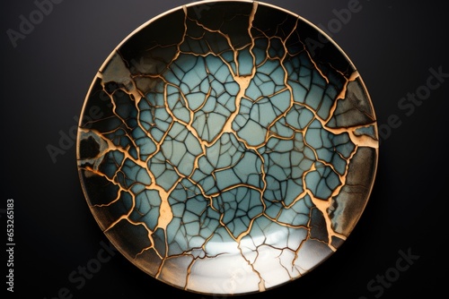 fractured ceramic plate restored