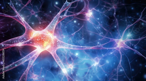 human brain neuron technology illustration idea intelligence  mind network  background data human brain neuron technology