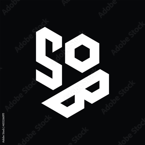 SOB letter logo design .SOB monogram letter logo. SOB creative initial letter logo concept. SOB letter design.
