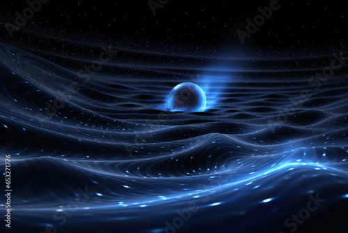 Dwarf planet and gravitational waves concept
