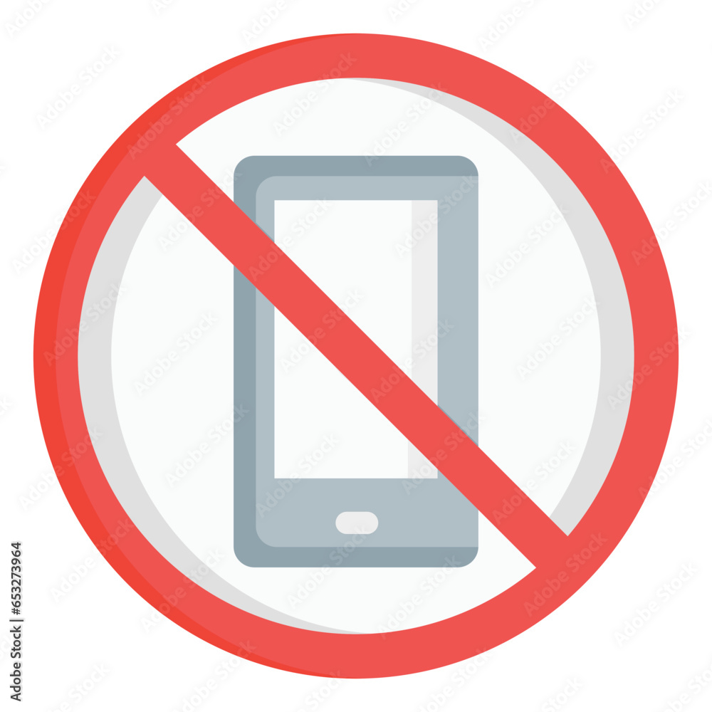phone, sign, prohibition, device, block Icon, Flat style icon vector illustration, Suitable for website, mobile app, print, presentation, infographic and any other project. phone, sign, prohibition, device, block Icon, Flat style icon vector illustration, Suitable for website, mobile app, print, presentation, infographic and any other project.