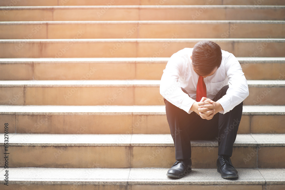 Unemployed people crisis Despair and stress people compression in office feel stressful can't make decision jobless or depression situation Stress cause mental problems Stress and Jobless Concept.