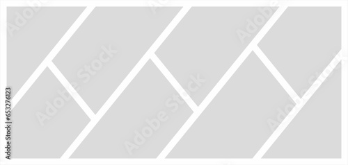 Pictures or photos frame collage. comics page grid layout abstract photo frames and digital photo wall template
