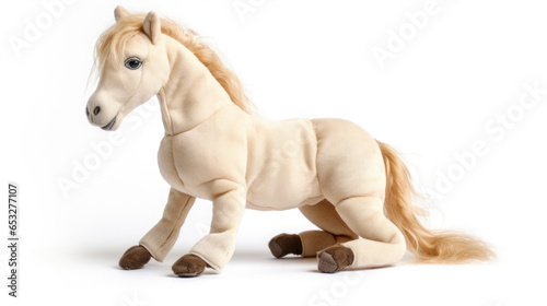 horse Soft toy on a white background  cut