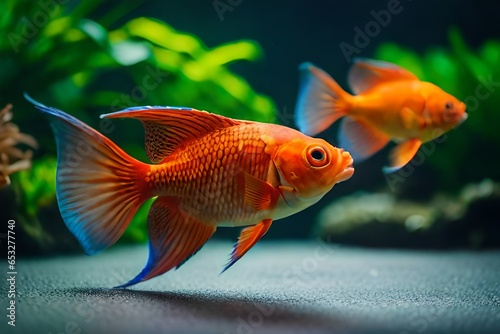 goldfish in aquarium