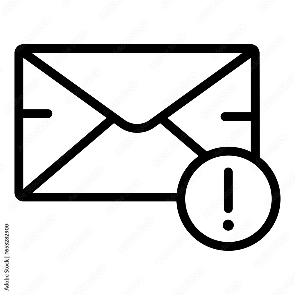 black icon - Envelope with exclamation mark
A black and white icon of an envelope with an exclamation mark, symbolizing urgent or important email black icon - Envelope with exclamation mark
A black and white icon of an envelope with an exclamation mark, symbolizing urgent or important email
