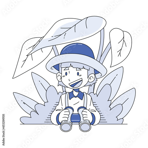 Exploring in the forest