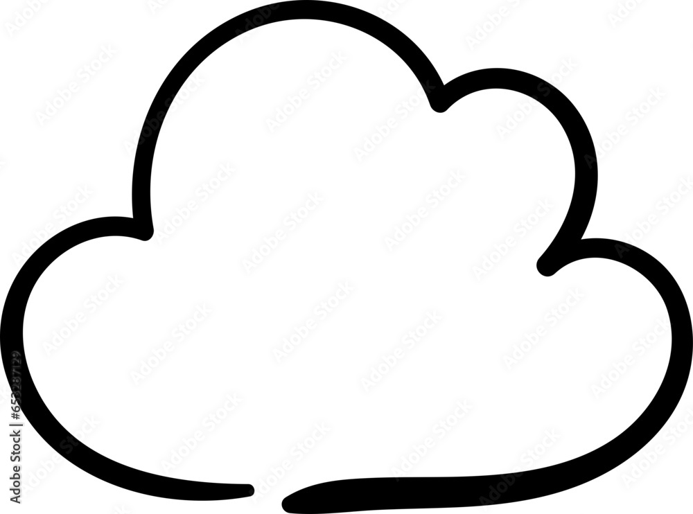 hand drawn cloud illustration vector elements hand drawn cloud illustration vector elements