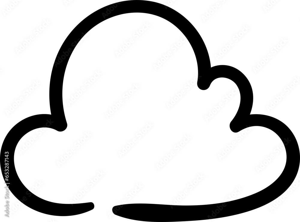 hand drawn cloud illustration vector elements hand drawn cloud illustration vector elements