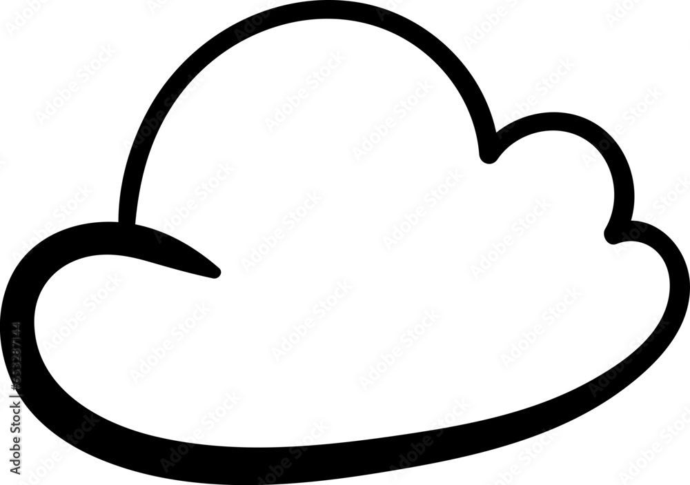 hand drawn cloud illustration vector elements hand drawn cloud illustration vector elements