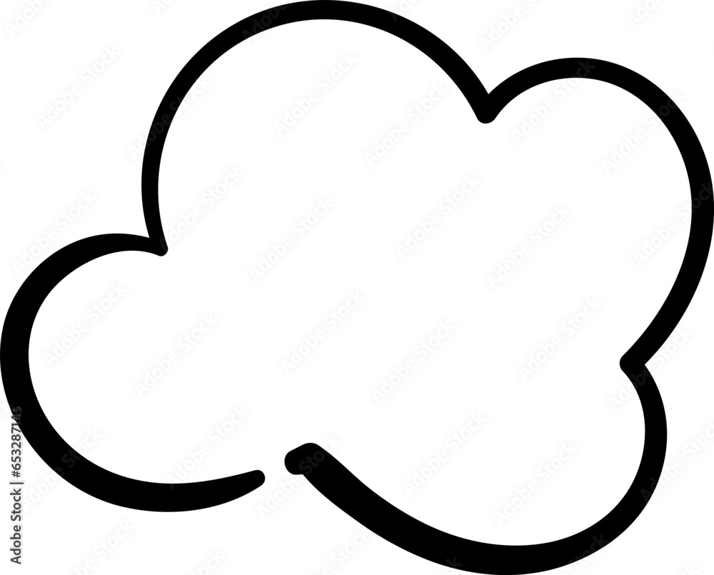 hand drawn cloud illustration vector elements hand drawn cloud illustration vector elements