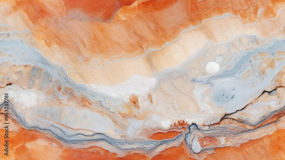 Fototapeta premium abstract marble texture agate gold orange, ai