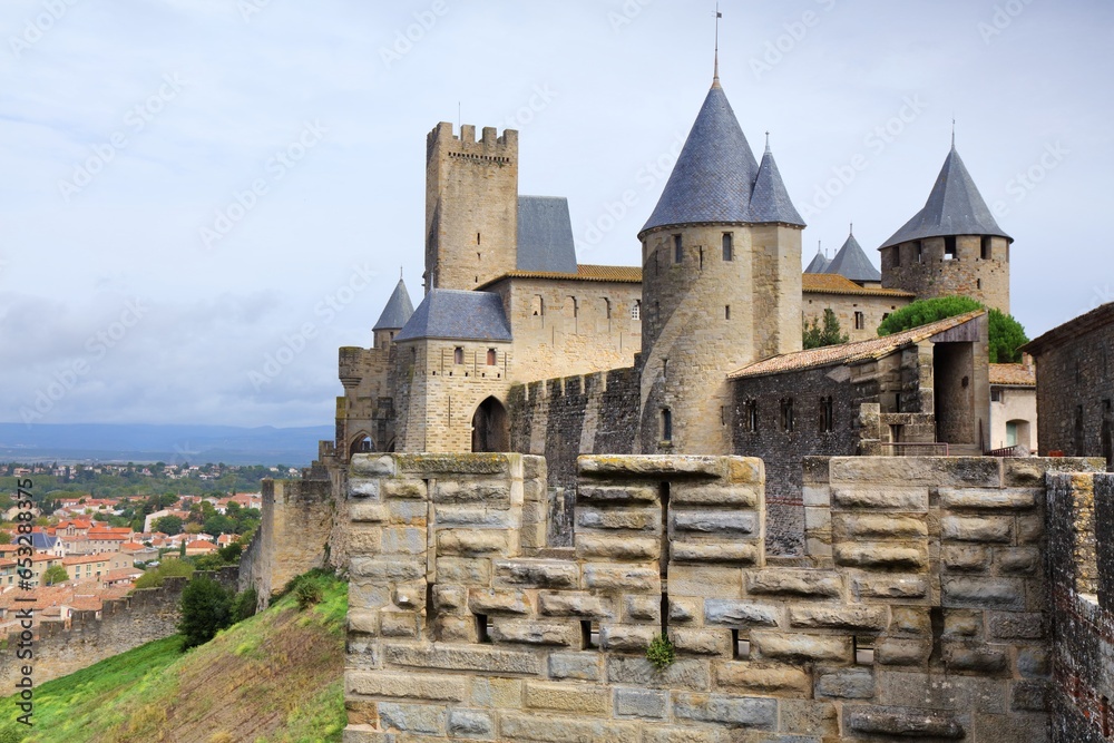 Carcassonne medieval town in France