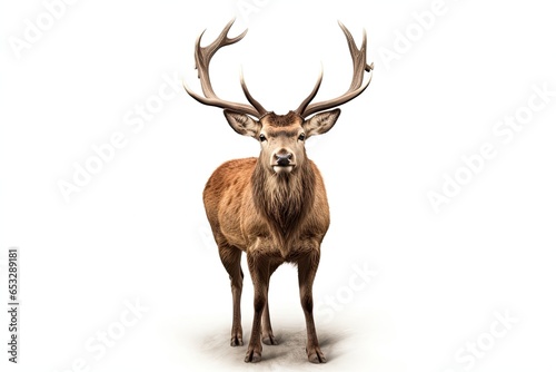 Deer isolated on white background  © Damnino