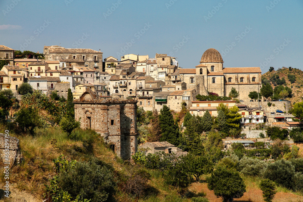 The famous medieval village Stilo in Calabria, Southern Italy. Europe.