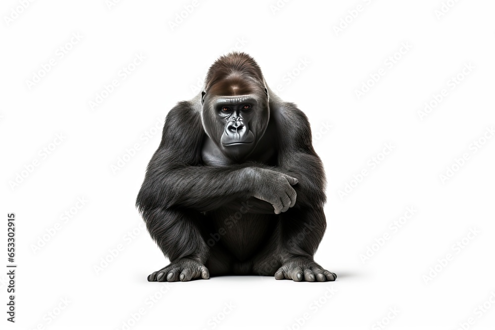 Gorilla isolated on white background Gorilla isolated on white background